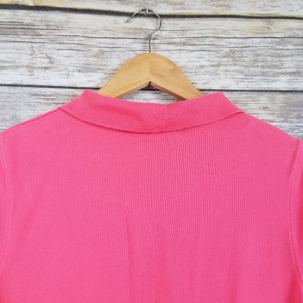 Vineyard Vines Bright Pink Polo Shirt Dress Large - Picture 7 of 7